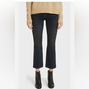 Vince Women’s Crop Flare Jeans Dark Blue Wash